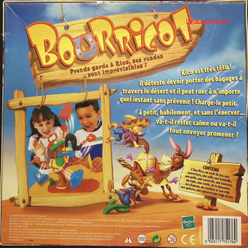 Bourricot - MB jeux - jeu de société