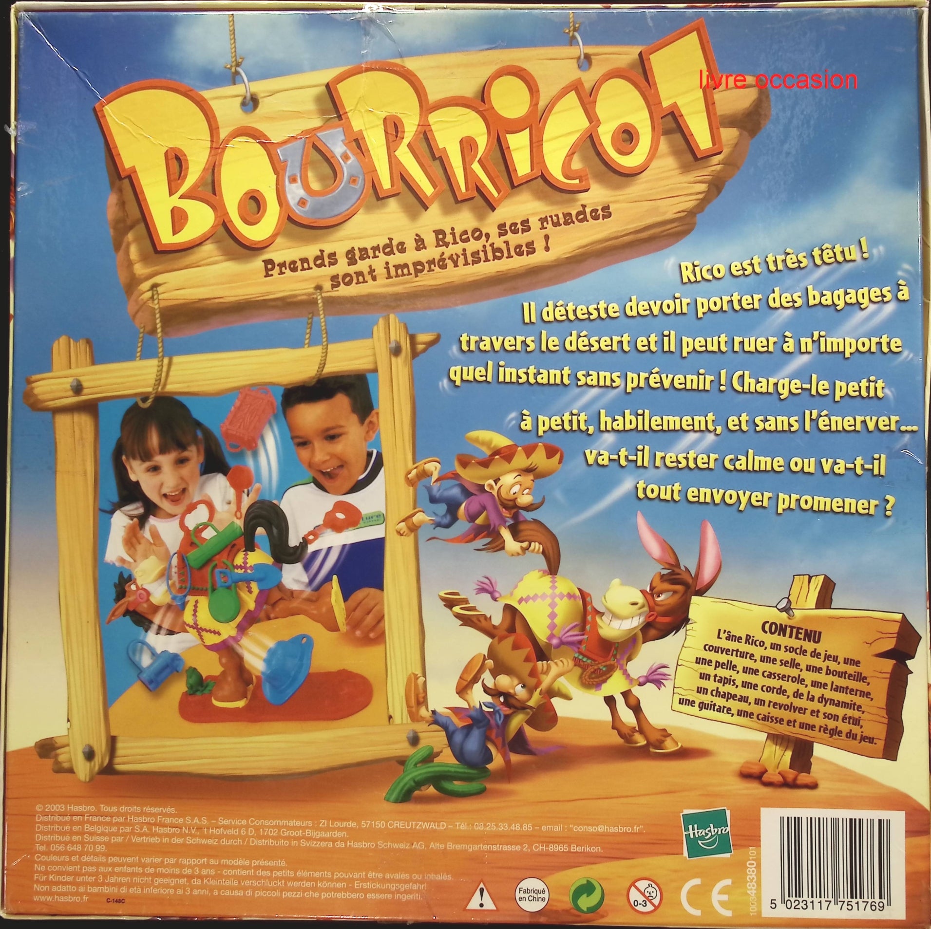 Bourricot - MB jeux - jeu de société