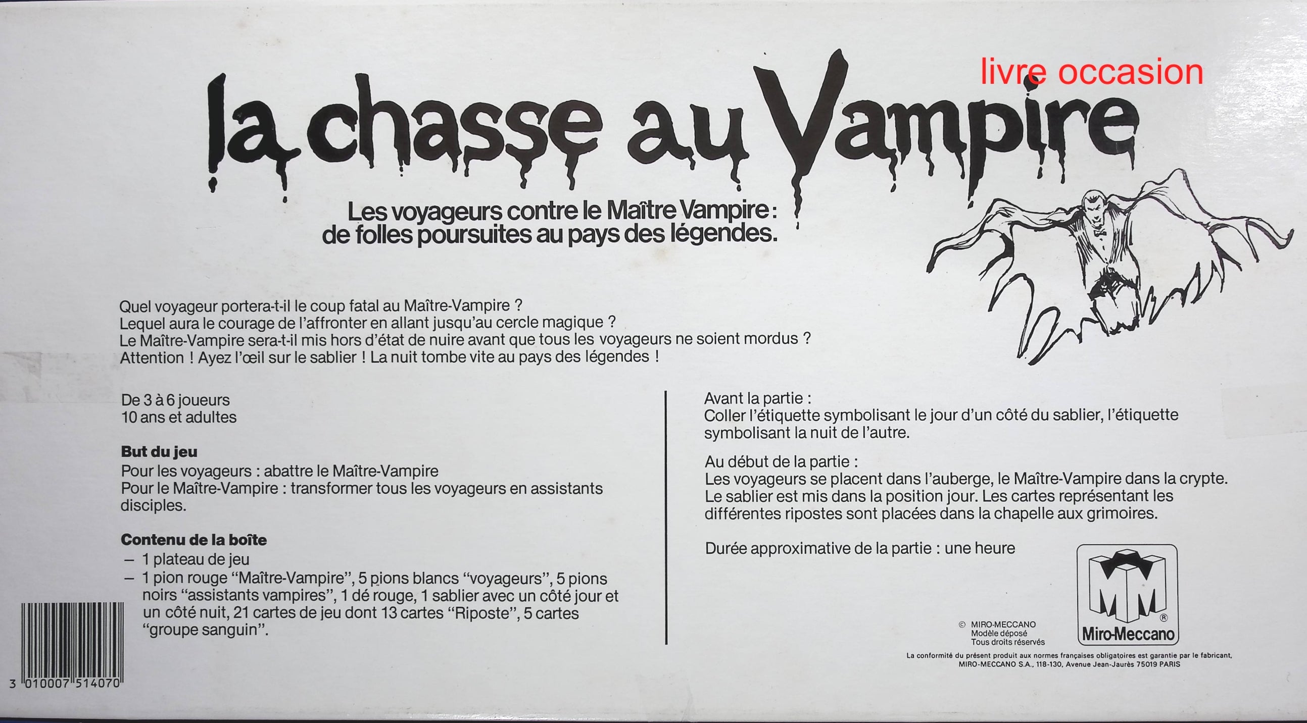 La chasse au vampires - Micro meccano - jeu de société