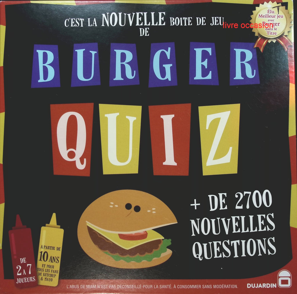 Burger Quiz - Dujardin - jeu de société