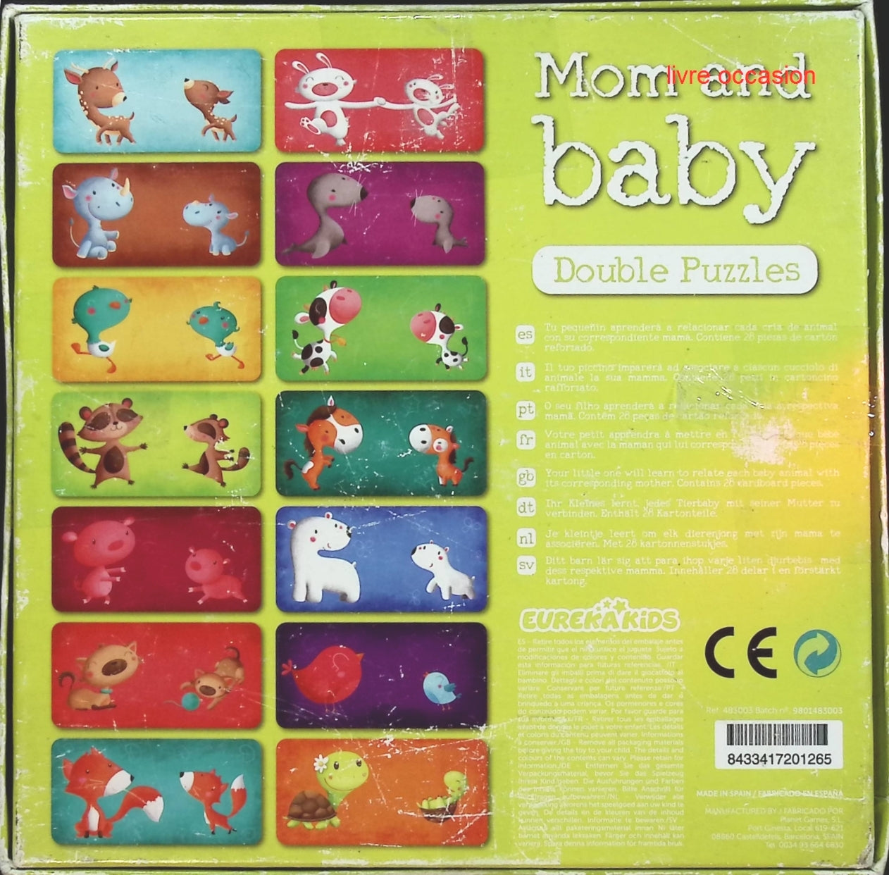 Mom and baby - puzzle éducatif - Eurekakids - jeu de société
