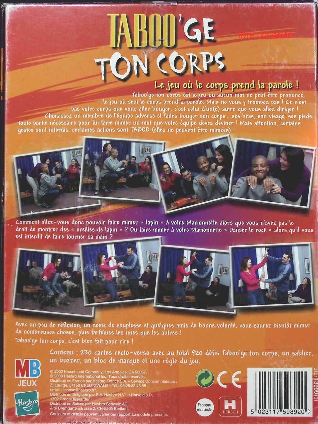 Taboo'Ge Ton Corps - Hasbro - jeu de société