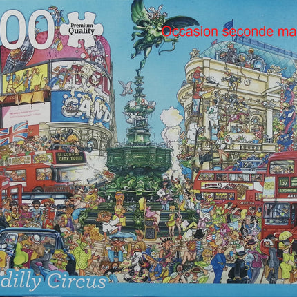 Jumbo Puzzle Piccadilly Circus 1000 pièces – Puzzle Londres adulte - jeu de société Puzzle