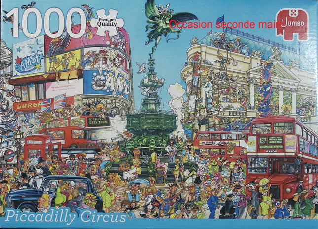 Jumbo Puzzle Piccadilly Circus 1000 pièces – Puzzle Londres adulte - jeu de société Puzzle