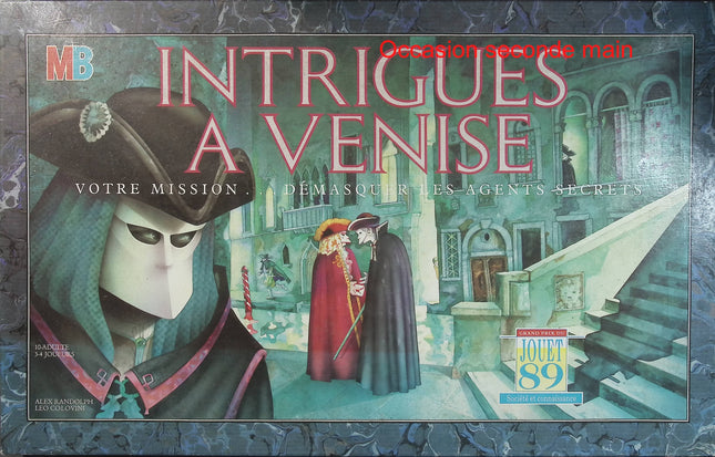 Intrigues à Venise – Jeu de société MB Jeux 1988 – Jeu de déduction et d’espionnage - jeu de société