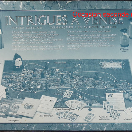 Intrigues à Venise – Jeu de société MB Jeux 1988 – Jeu de déduction et d’espionnage - jeu de société