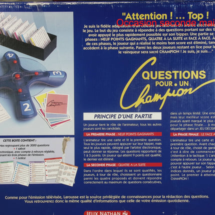 Questions pour un Champion (1996) – Jeu de société Nathan culture générale - jeu de société