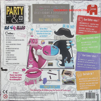 Party & Co Ils Elles – Jeu de plateau Quiz sur l’autre sexe Jumbo - jeu de société