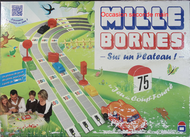 Mille Bornes sur un plateau – Jeu de société Dujardin pour toute la famille - jeu de société