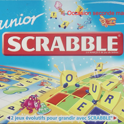 Mattel Scrabble Junior – Jeu de société éducatif pour enfants dès 5 ans - jeu de société