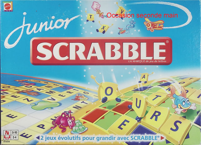 Mattel Scrabble Junior – Jeu de société éducatif pour enfants dès 5 ans - jeu de société