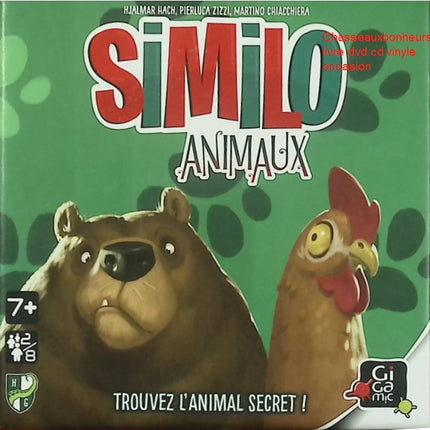 Jeu de société Similo Animaux Gigamic jeu de déduction coopératif famille enfants dès 7 ans 2 à 8 joueurs - jeu de société