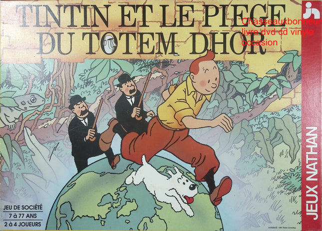Jeu de société Tintin et le piège du totem d’or Nathan jeu d’aventure famille enfants enquête dès 7 ans - jeu de société