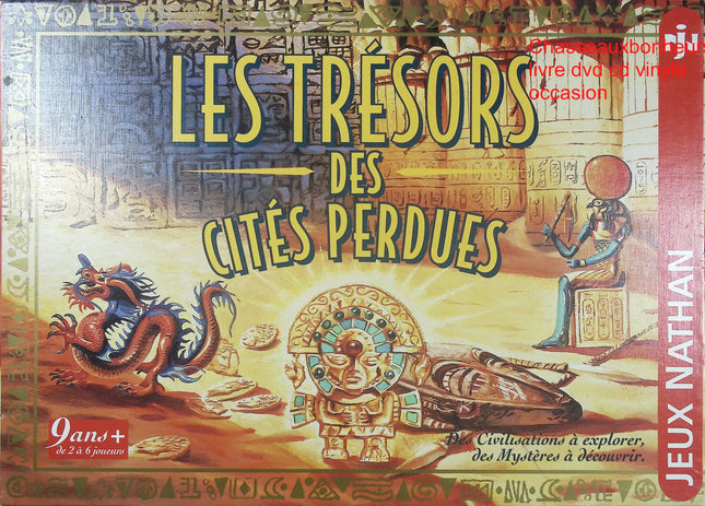 Jeu éducatif Les trésors des cités perdues Nathan jeu d’aventure logique énigmes famille enfants dès 7 ans - jeu de société
