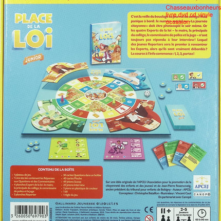 Jeu de société Place de la Loi Junior jeu éducatif justice enfants dès 7 ans réflexion famille 2 à 6 joueurs - jeu de société