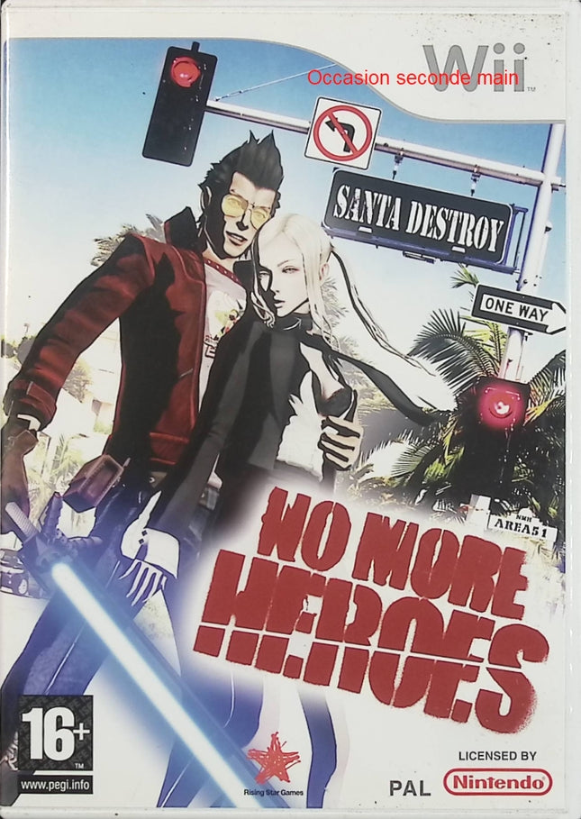 No More Heroes – Jeu vidéo Action Hack and Slash – Travis Touchdown – Nintendo Wii - Jeux vidéo