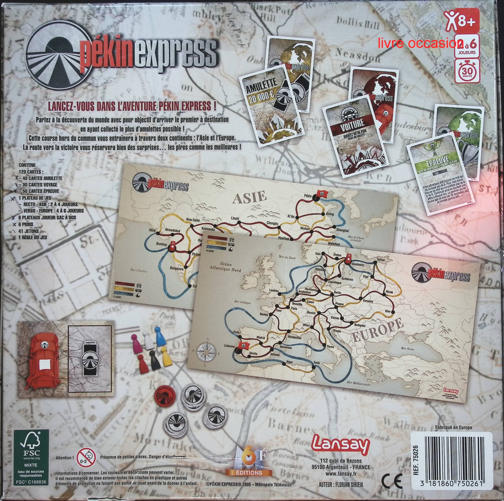 Pékin Express - Lansay - jeu de société