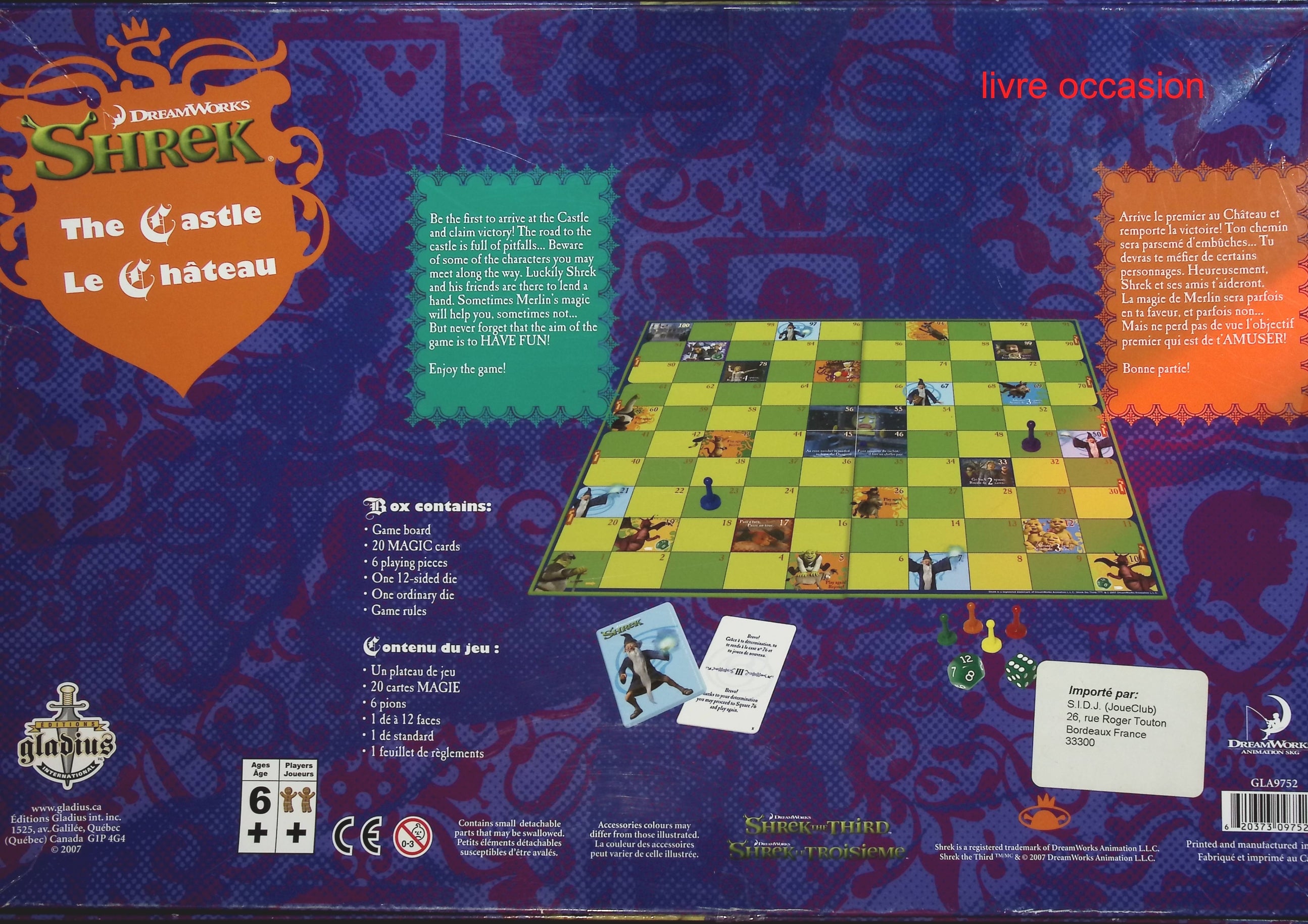 Shrek "Le Château" - DreamWorks - jeu de société
