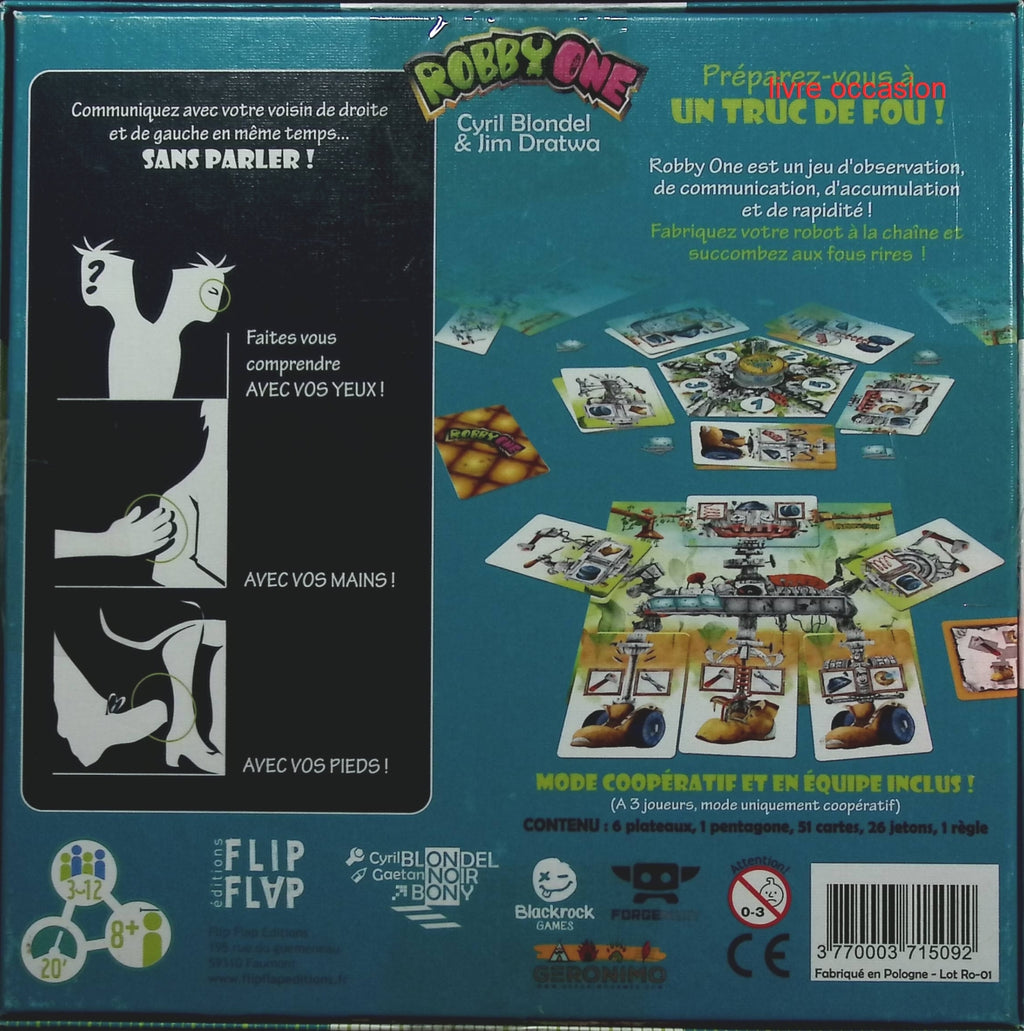 Robby One - Flip Flap Editions - jeu de société