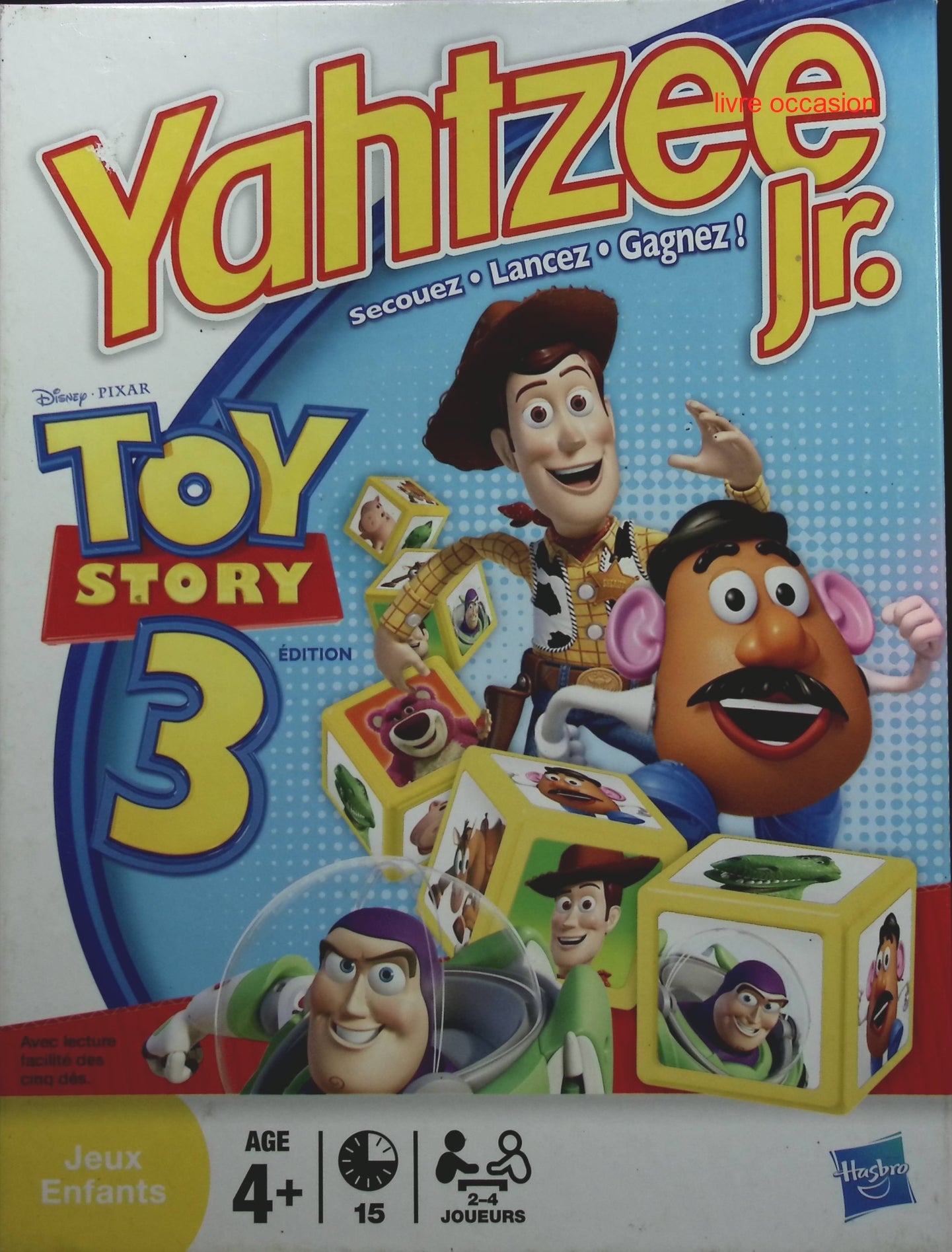 Yahtzee -Toy story 3 - Hasbro - jeu de société