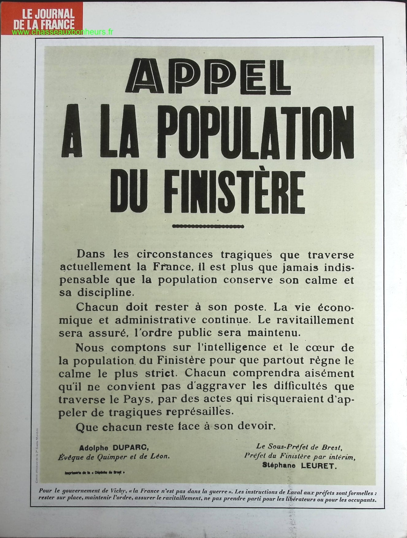 The Resistance - No. 132 - The Journal of France in the 1940s - Magazine Review Book