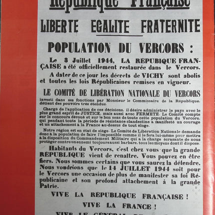 Le Vercors - N° 162 - Le journal de la France les années 40 - Livre revue magazine