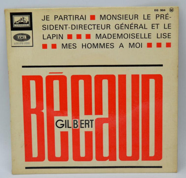 Gilbert Bécaud - Je partirai - Monsieur le Président... - disque vinyle 45 tours