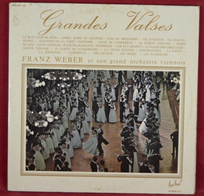 grandes valses franz weber - disque vinyle 33 tours