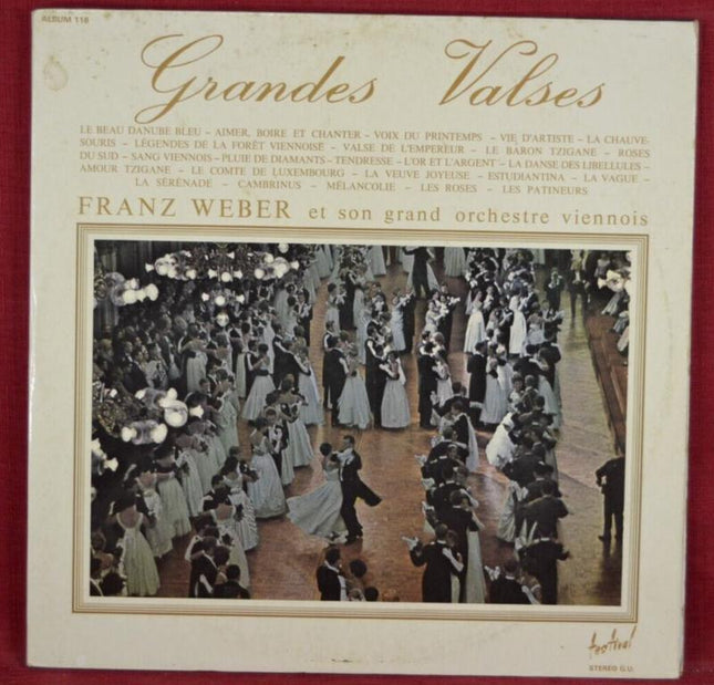grandes valses franz weber - disque vinyle 33 tours