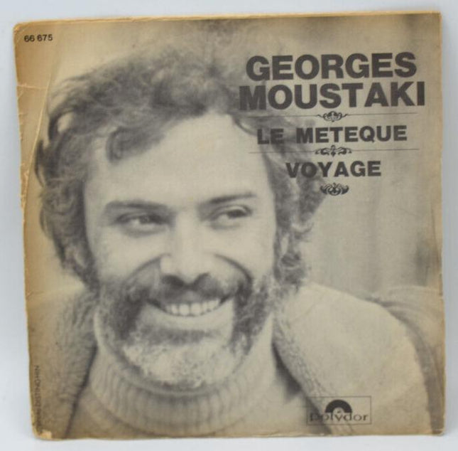 Georges Moustaki - Le métèque - Voyage - disque vinyle 45 tours