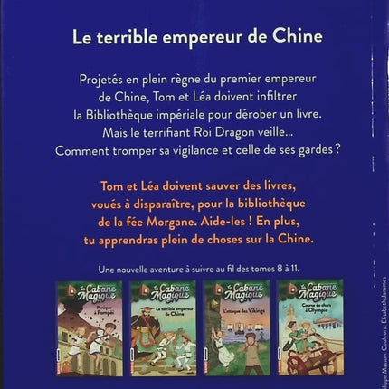 La Cabane magique Tome 9 – Le terrible empereur de Chine – Mary Pope Osborne – Roman jeunesse, aventure et histoire - Livre