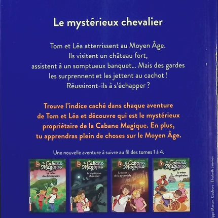 La Cabane magique Tome 2 – Le mystérieux chevalier – Mary Pope Osborne – Roman jeunesse, aventure et Moyen Âge - Livre