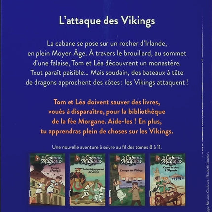 La Cabane magique Tome 10 – L'Attaque des Vikings – Mary Pope Osborne – Roman jeunesse aventure et histoire - Livre