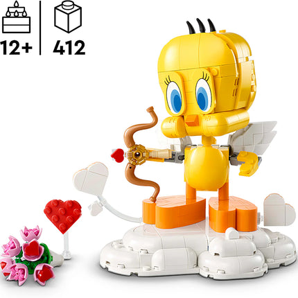 LEGO Looney Tunes Titi Amoureux 40824 – Figurine à construire pour collectionneur, décoration originale et cadeau Warner Bros pour fans de Titi - jeu de société
