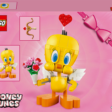 LEGO Looney Tunes Titi Amoureux 40824 – Figurine à construire pour collectionneur, décoration originale et cadeau Warner Bros pour fans de Titi - jeu de société