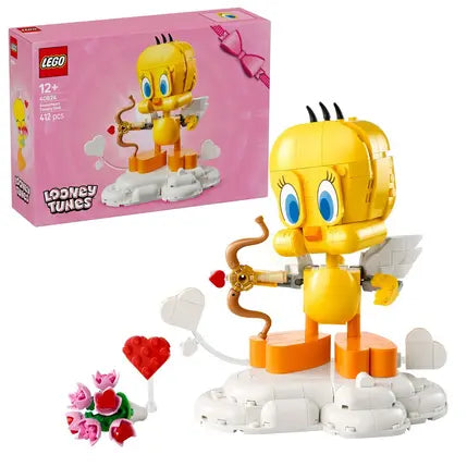 LEGO Looney Tunes Titi Amoureux 40824 – Figurine à construire pour collectionneur, décoration originale et cadeau Warner Bros pour fans de Titi - jeu de société