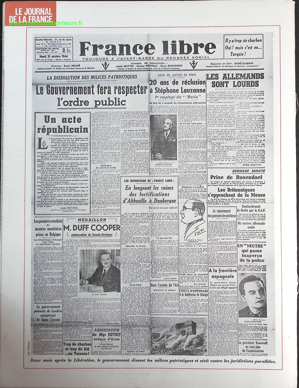 The Resistance - No. 132 - The Journal of France in the 1940s - Magazine Review Book