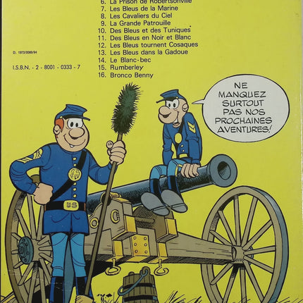Les Tuniques bleues Tome 4 – Outlaw – Cauvin & Salvérius – BD guerre de Sécession humour - Livre BD