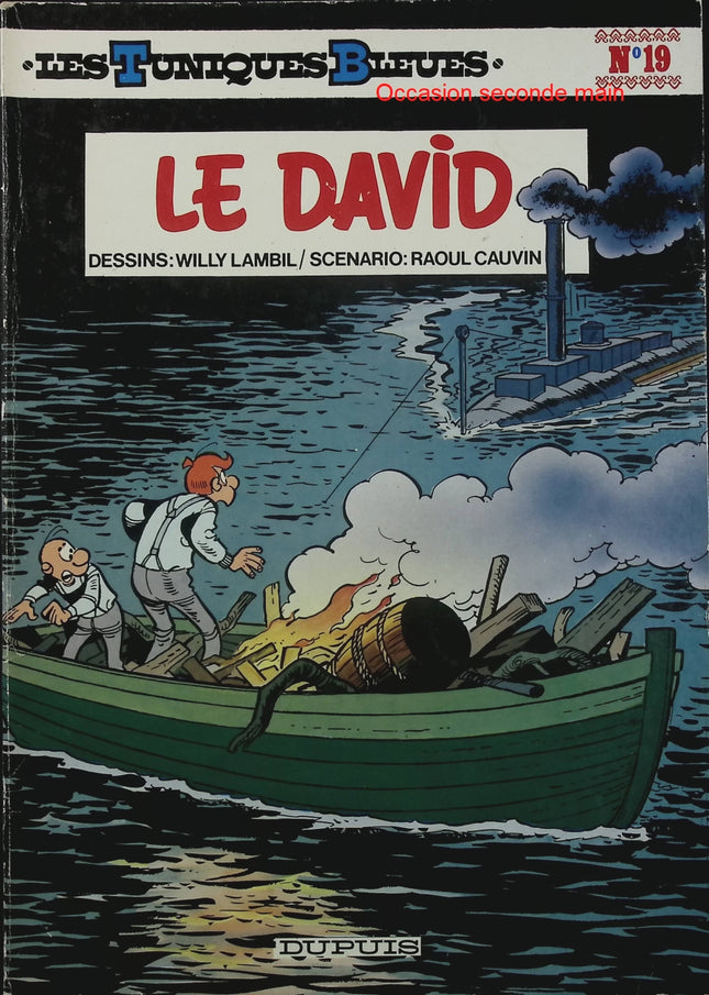 Les Tuniques bleues Tome 19 – Le David – Cauvin & Lambil – BD humour guerre de Sécession sous-marin - Livre BD