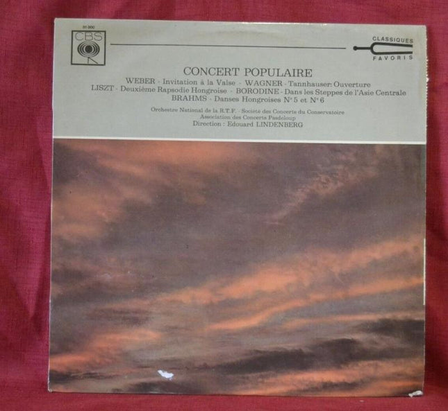 Popular Concert Weber Wagner Liszt Borodin Brahms - 33 rpm vinyl record