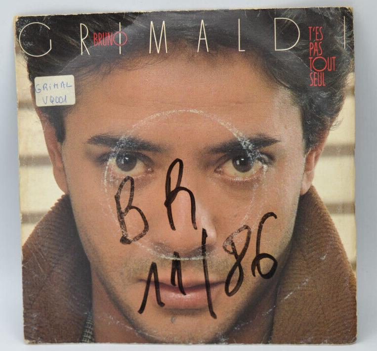 Bruno Grimaldi – Du bist nicht allein – Und ich werde mitgerissen – 45 U/min Vinyl-Schallplatte
