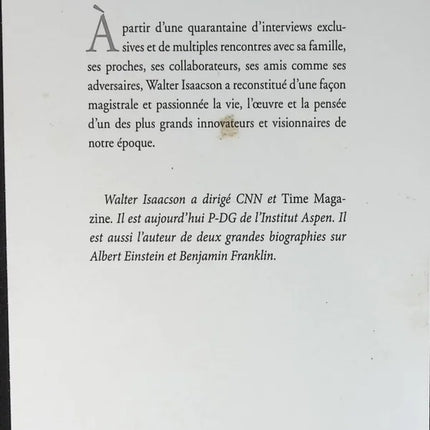 Steve Jobs - Walter Isaacson - livre