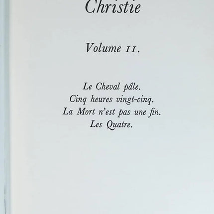 Sämtliche Werke - Agatha Christie - Band 11 - Das fahle Pferd Fünf Fünfundzwanzig Der Tod ist nicht das Ende Die Vier - Buch