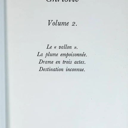 Sämtliche Werke - Agatha Christie - Band 2 - Das Tal Die vergiftete Feder Drama in 3 Akten Ziel unbekannt - Buch