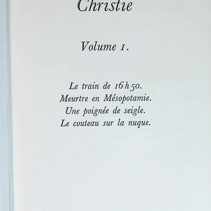 Sämtliche Werke - Agatha Christie - Band 1 - Der 4:50-Zug, Das Messer am Hals, Mord in Mesopotamien, Eine Handvoll Roggen - Buch