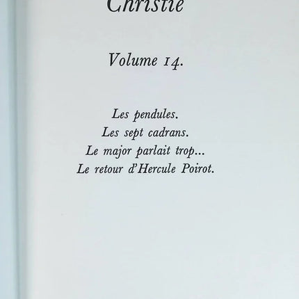 Sämtliche Werke - Agatha Christie - Band 14 - Uhren, Die sieben Zifferblätter, Der Major redete zu viel... Die Rückkehr des Hercule Poirot - Buch