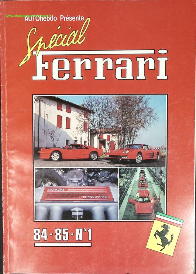 Ferrari Special - Auto Hebdo - No. 1 - 1984 1985 - magazine review - car