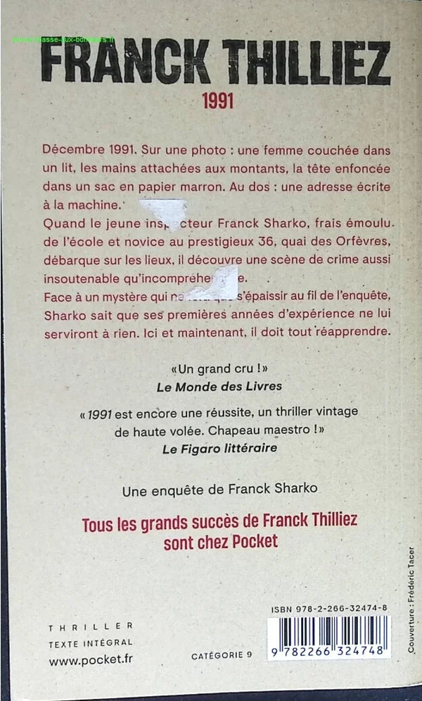 1991 - Franck Thilliez - book