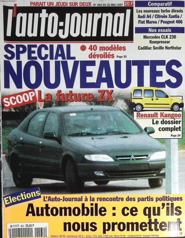 The future ZX - L'auto journal - n° 464 - 1997 - magazine review - car