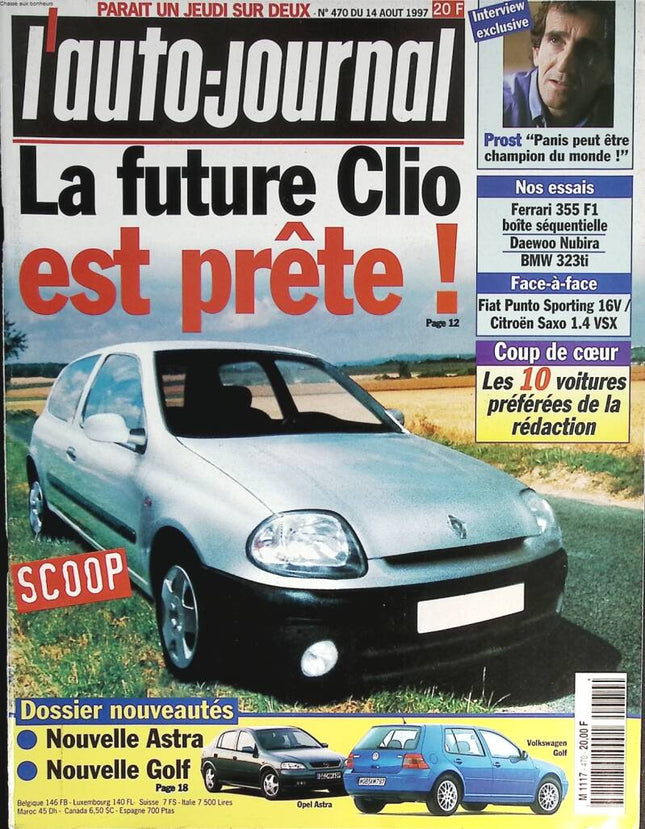 The future Clio - L'auto journal - n° 470 - 1997 - magazine review - car